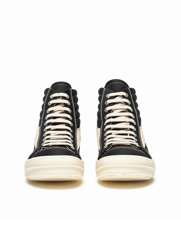 Vintage High Sneakers — Black/Milk