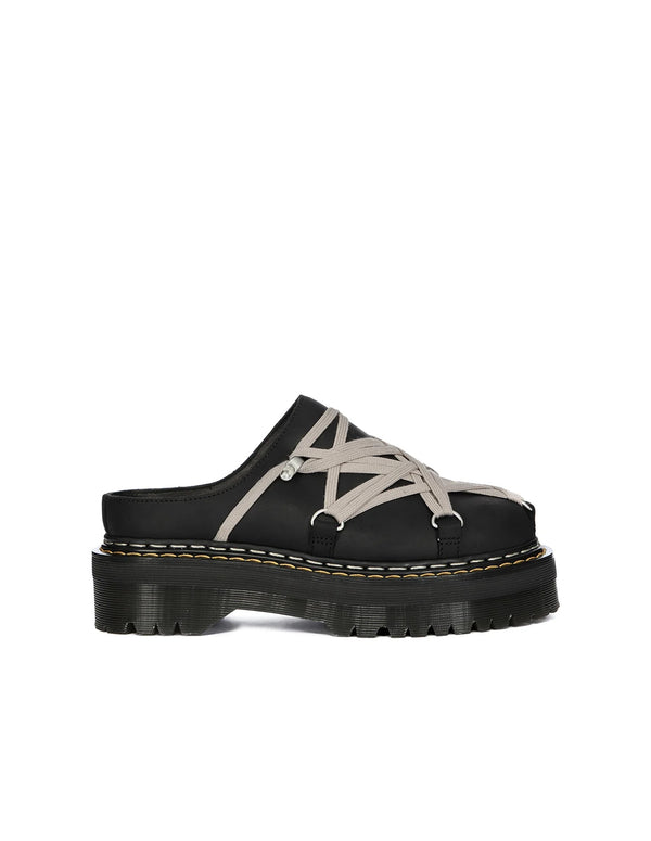 Quad Sole Megalace Mule — Black