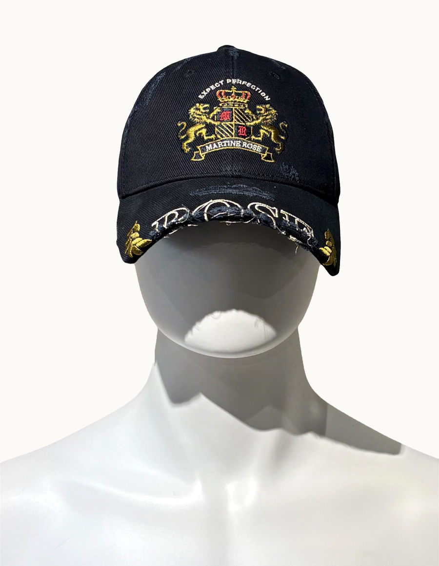 Cut Peak Cap Washed Black