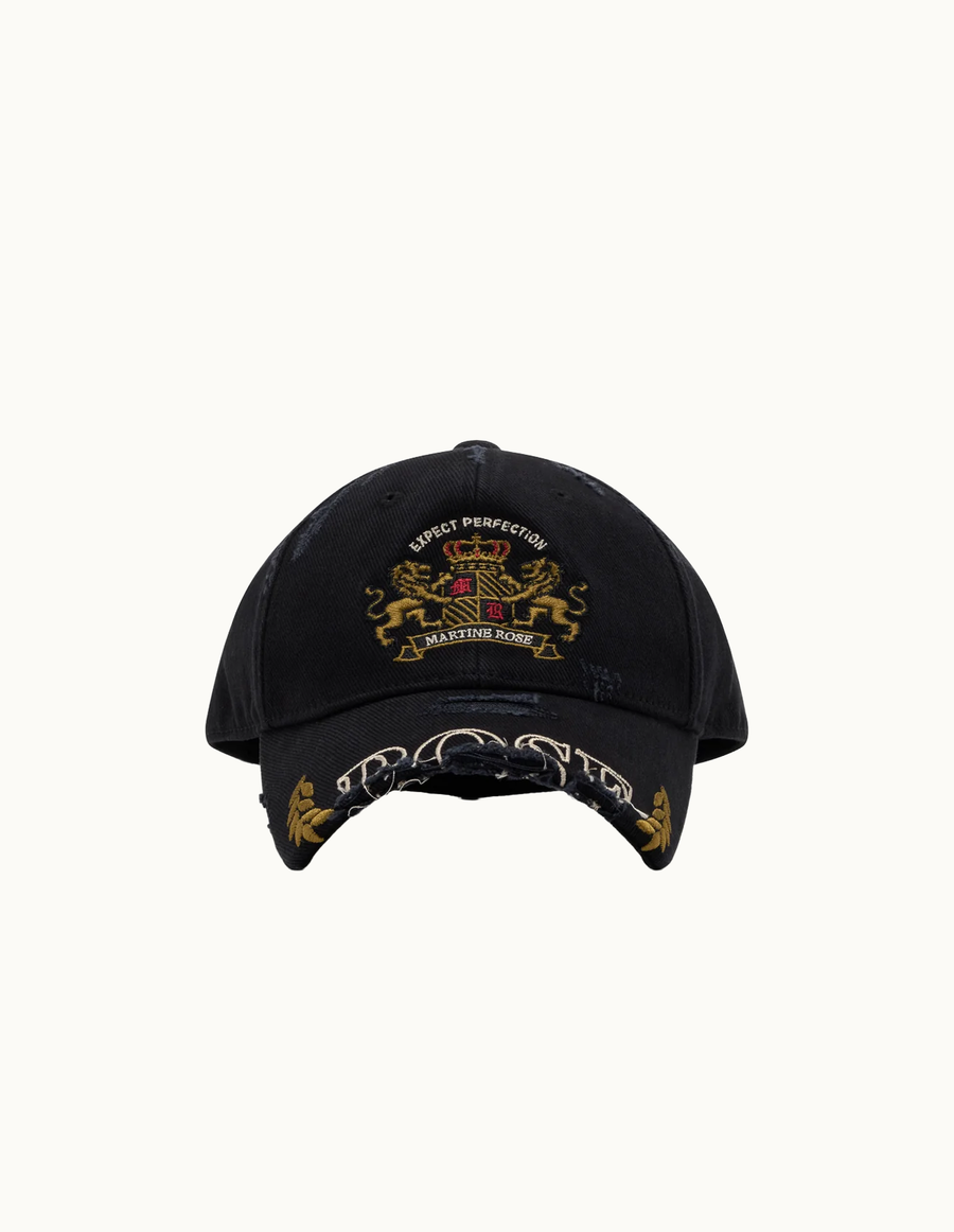 Cut Peak Cap Washed Black