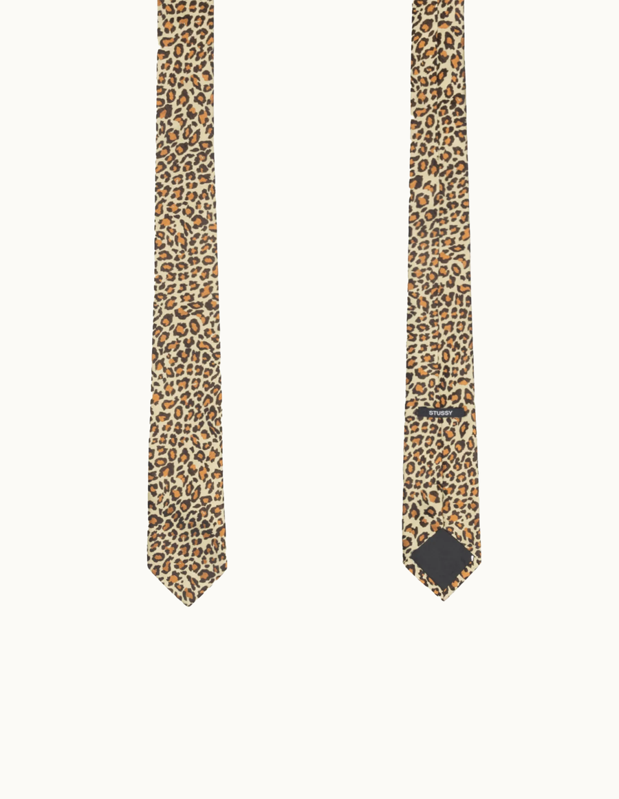 Jacquard Leopard Tie