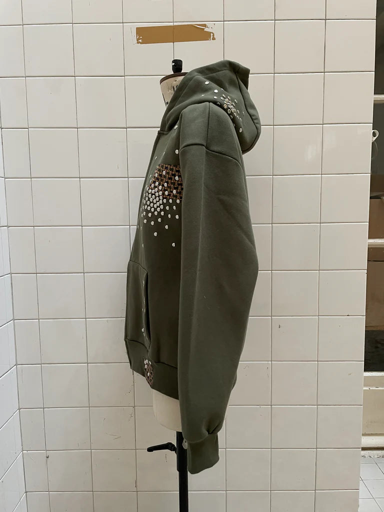 Khaki Stud Hoodie