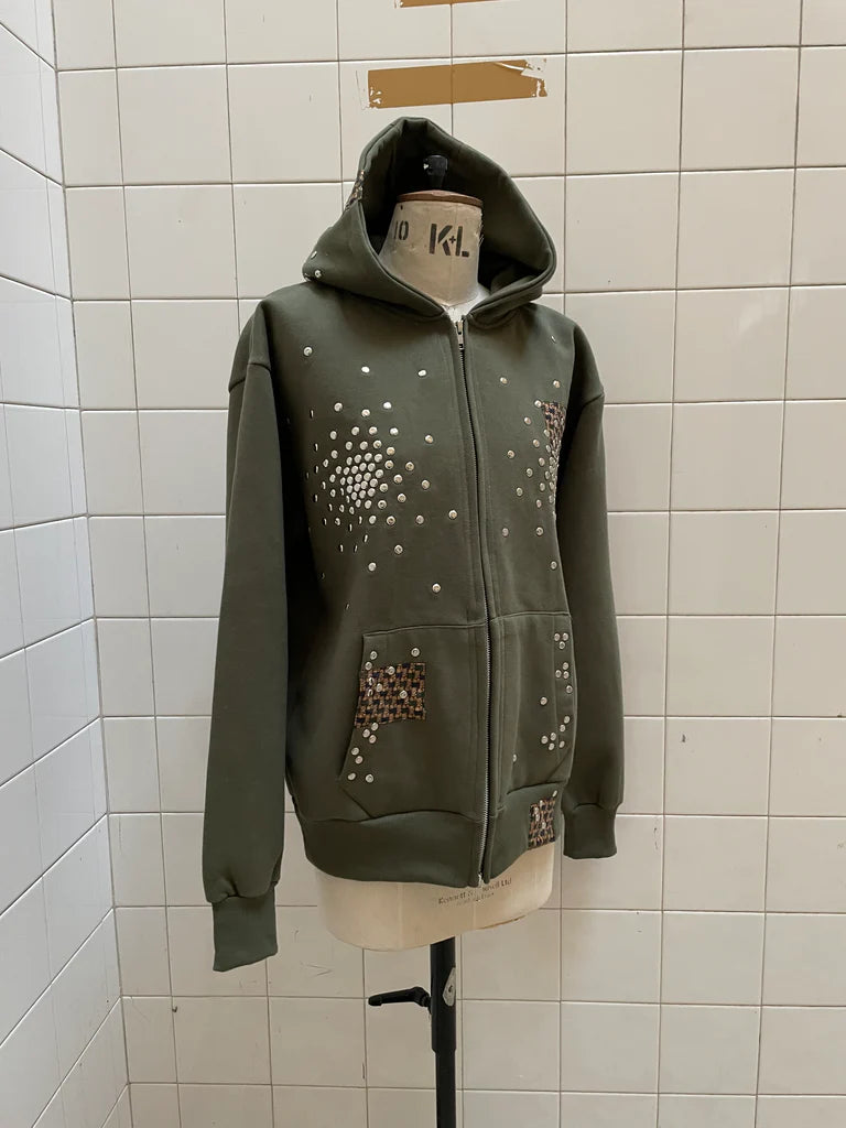 Khaki Stud Hoodie