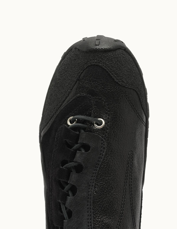 Gabe-Stealth Black Leather