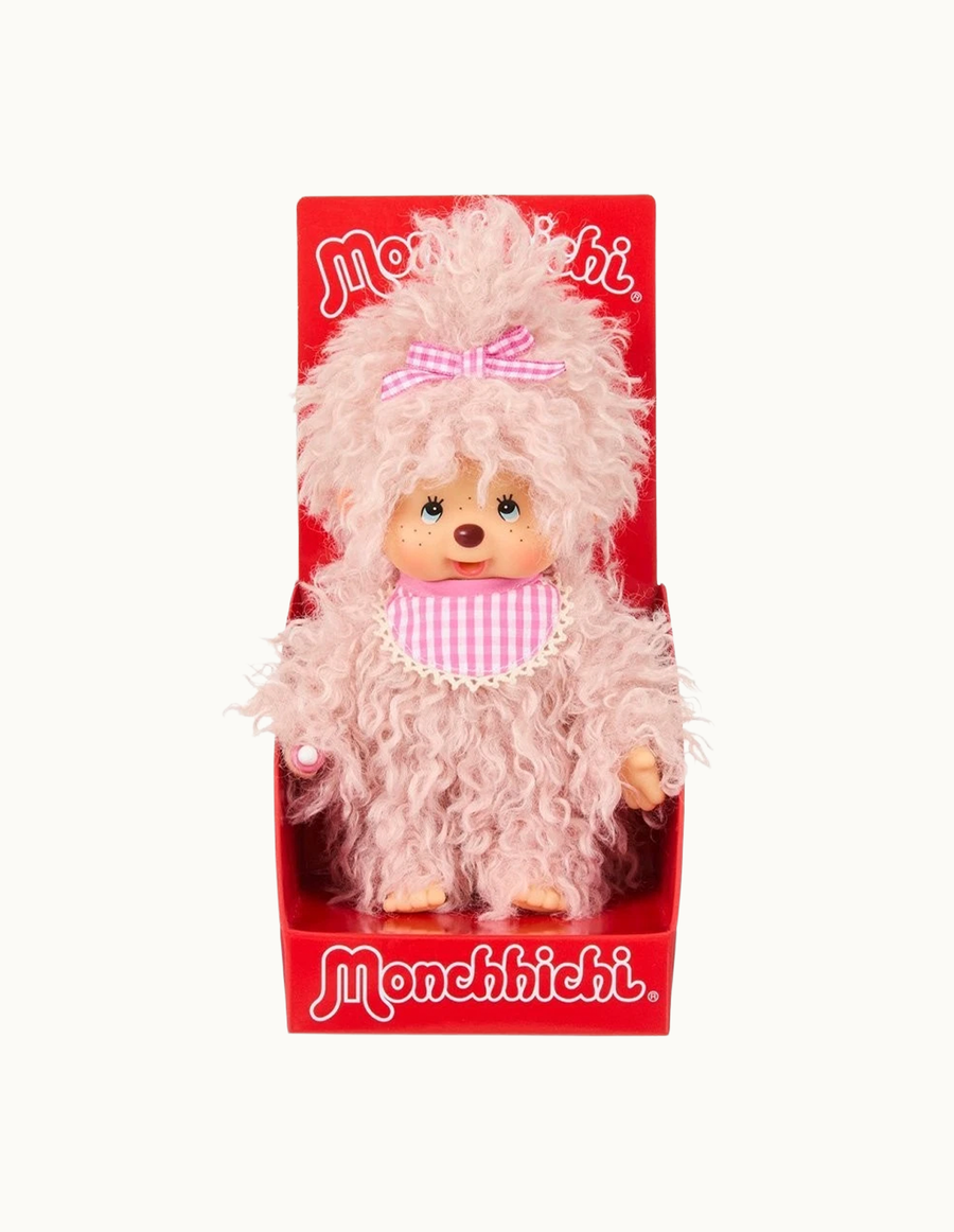 Fluffy Pink Beige Plush Toy