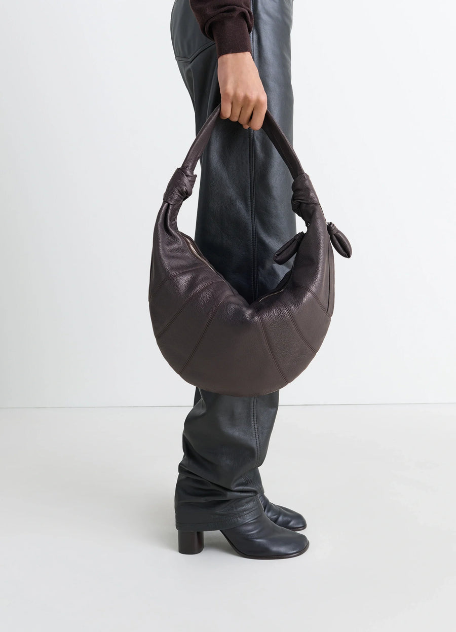 Fortune Croissant Bag-Soft Grained Leather