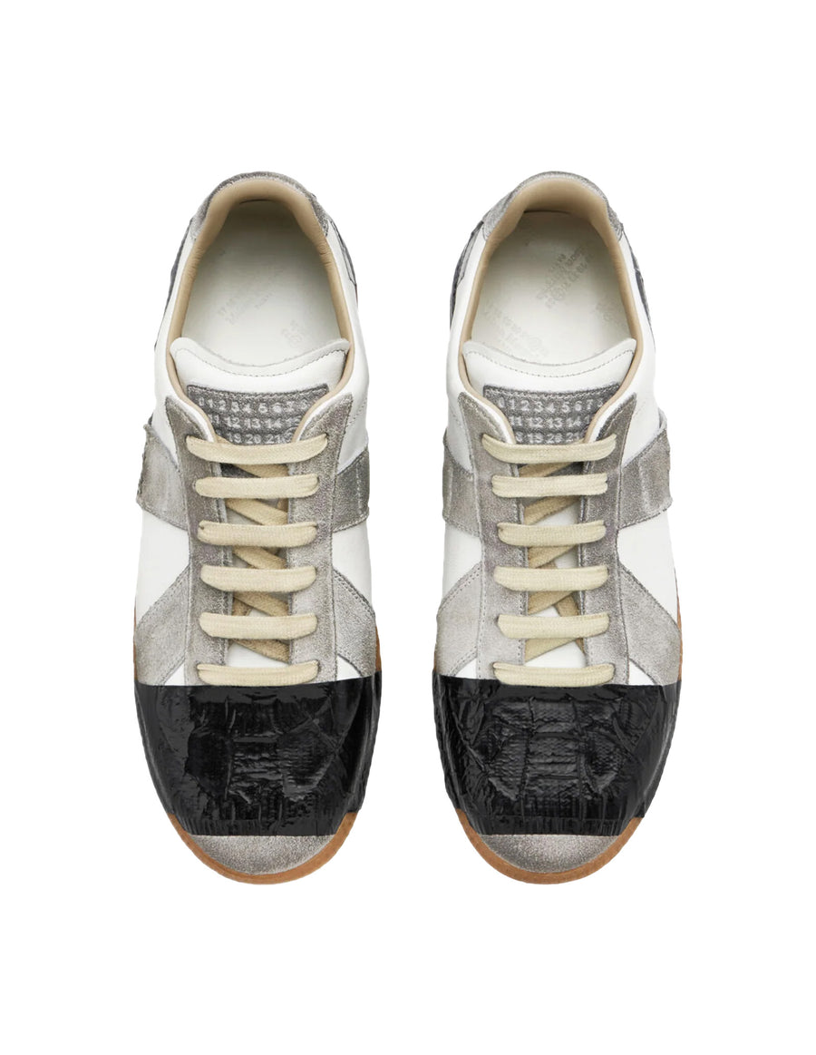 Taped Replica Low Top — Off-White/Black