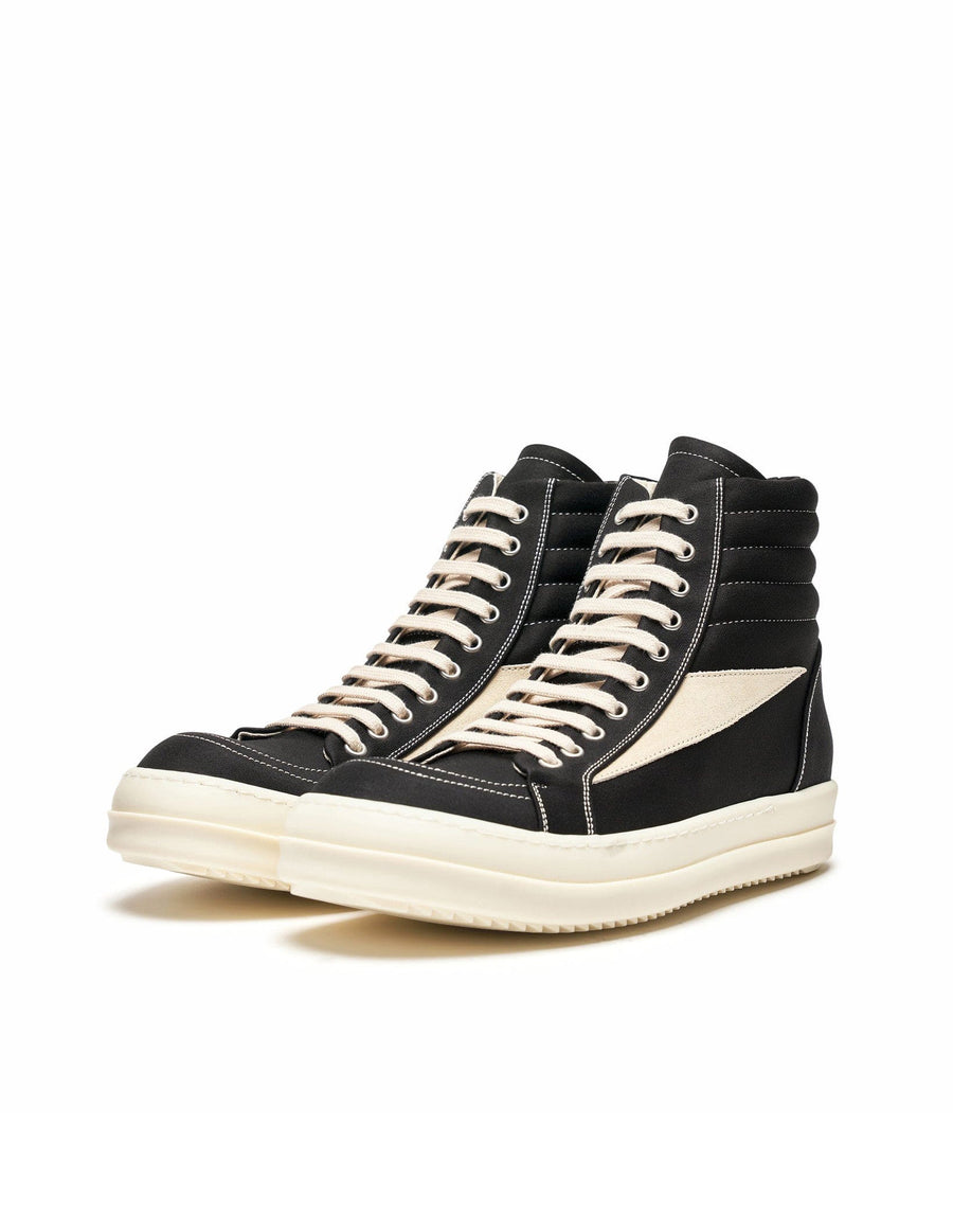 Vintage High Sneakers — Black/Milk