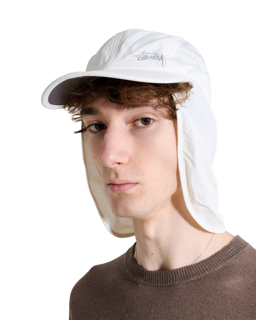 Foldable Shade Hat — Bone