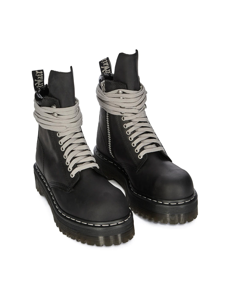 Quad Sole Steel Toe Boot — Black