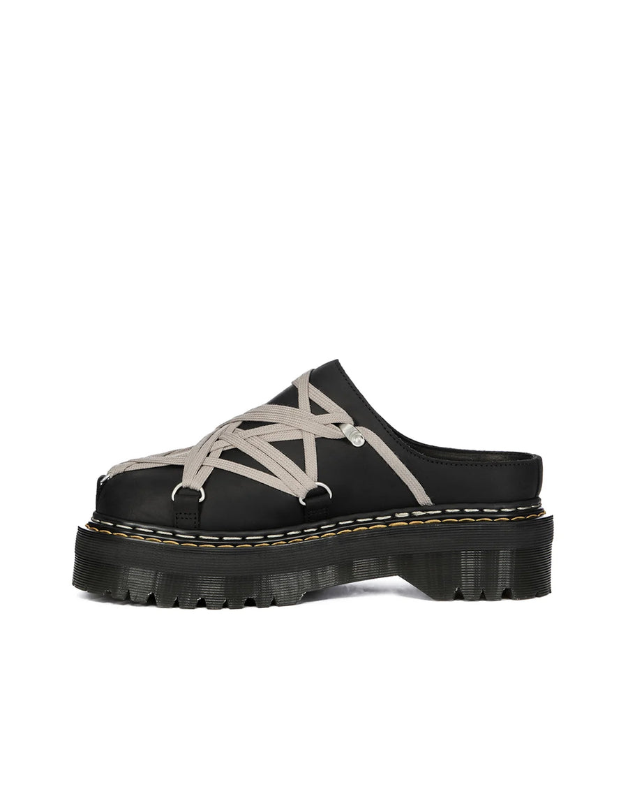 Quad Sole Megalace Mule — Black