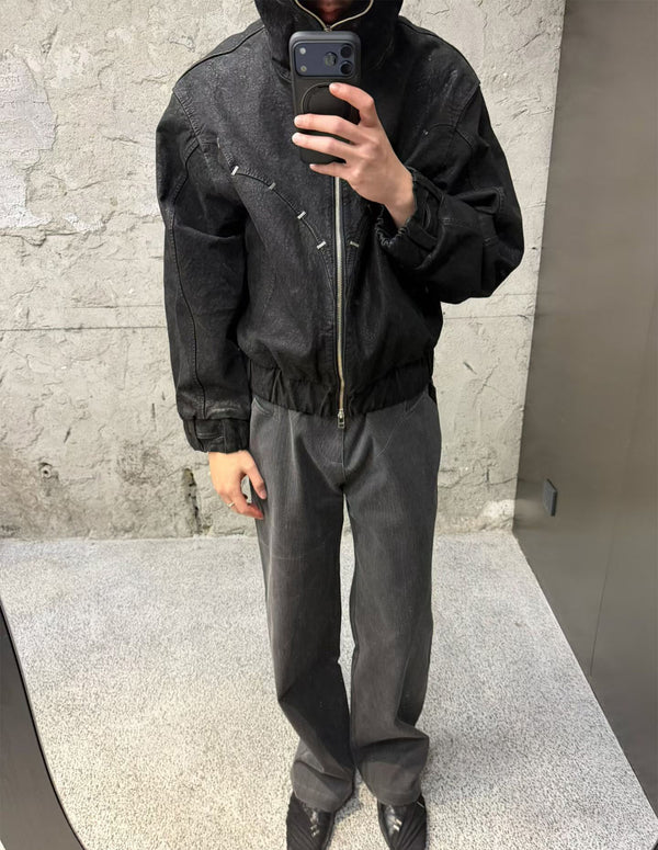 NYX Hooded Leather Jacket