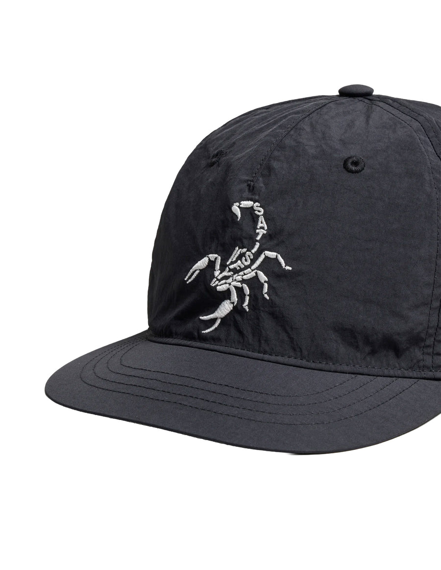 FliteSilk™ Scorpion 5-Panel Pinch Cap — Black