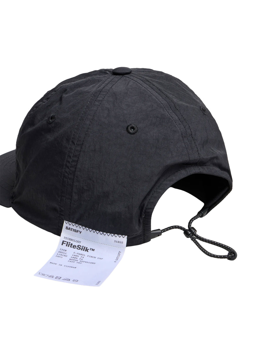 FliteSilk™ Scorpion 5-Panel Pinch Cap — Black