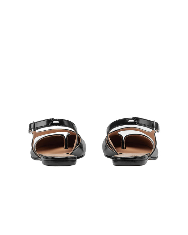 Tabi Slingback Sandal — Black